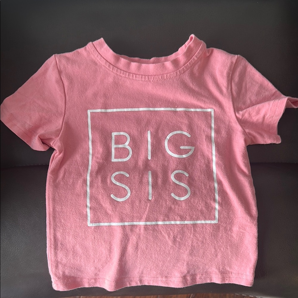 Big Sis Pink Kids T-Shirt